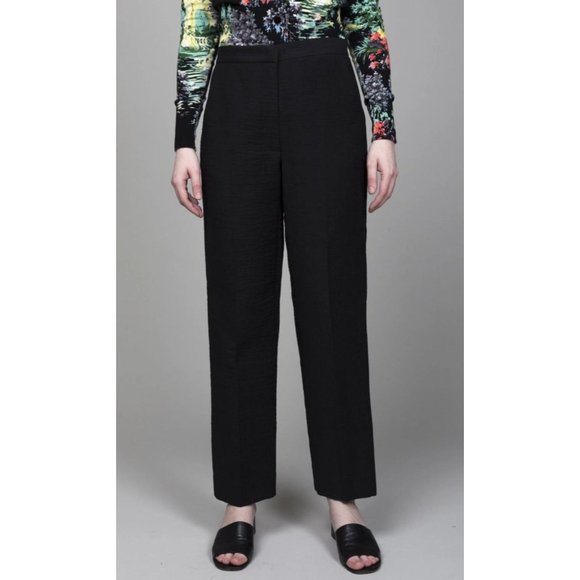 NEW NWT $435 Sz 0 Xs Rachel Comey Black Straight Leg Mid-Rise Nimas textured - Picture 1 of 8